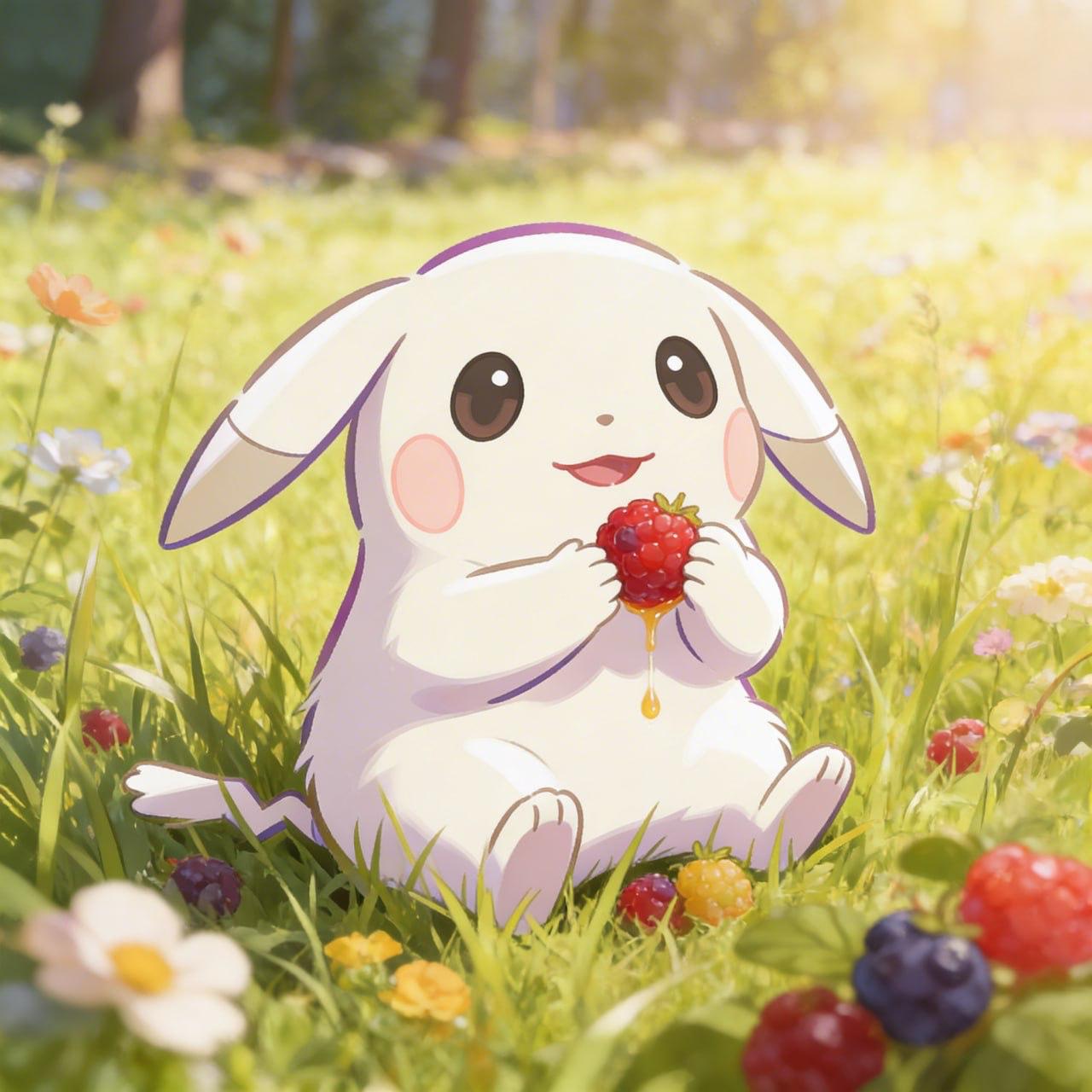 Peakychu in the forest